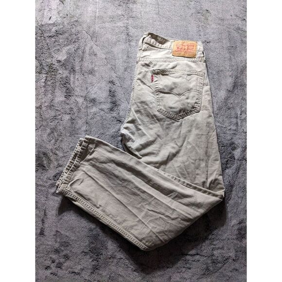 Levi's 559 Relax Straight Fit Men's Jeans Size 34x32 Beige - Picture 2 of 12